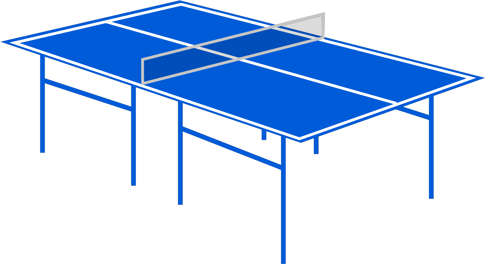 Table Tennis Table Png Images - Ping Pong Table Clip Art Transparent Png (600x600), Png Download