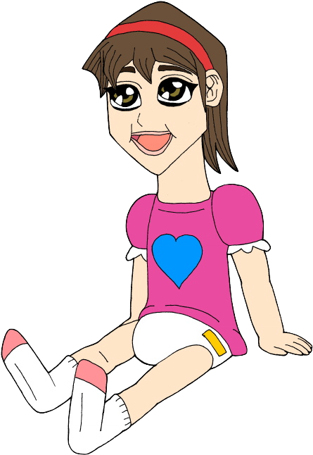 Diaper Clipart Baby Clapping Hand - Cartoon - Png Download (553x678), Png Download