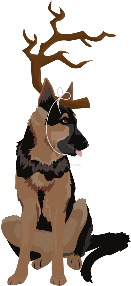 Grinch Max Clipart Png Freeuse German Shepherd As Max - German Shepherd Transparent Png (640x1249), Png Download