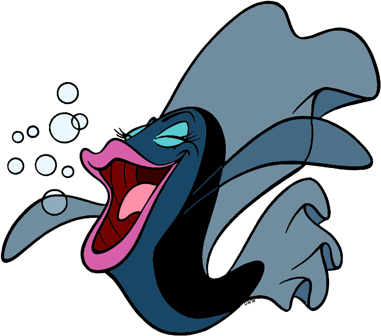 Little Mermaid Clip Art - Little Mermaid Disney Fish - Png Download (760x675), Png Download