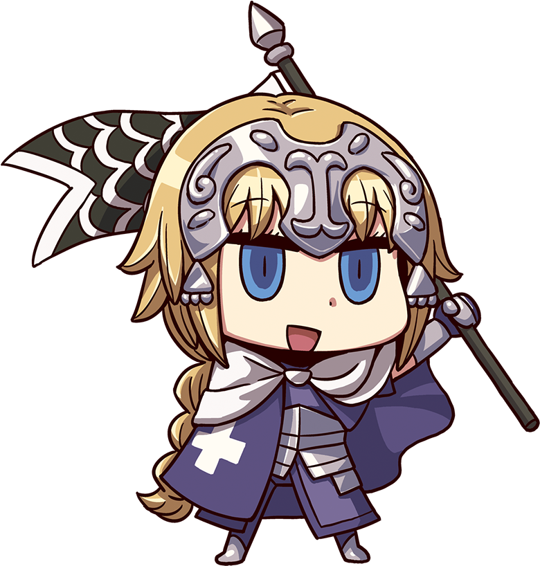 Image Jeanne Darc Official - Jeanne D Arc Fate Chibi Clipart (786x826), Png Download