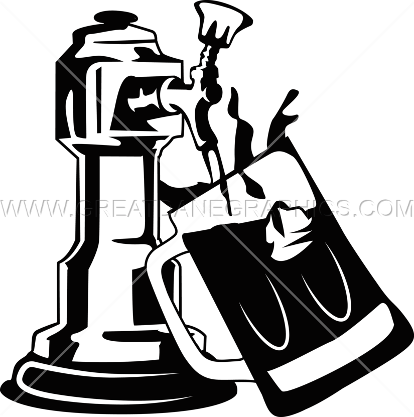 Tap Clipart Black And White - Beer Tap Clipart - Png Download (825x831), Png Download
