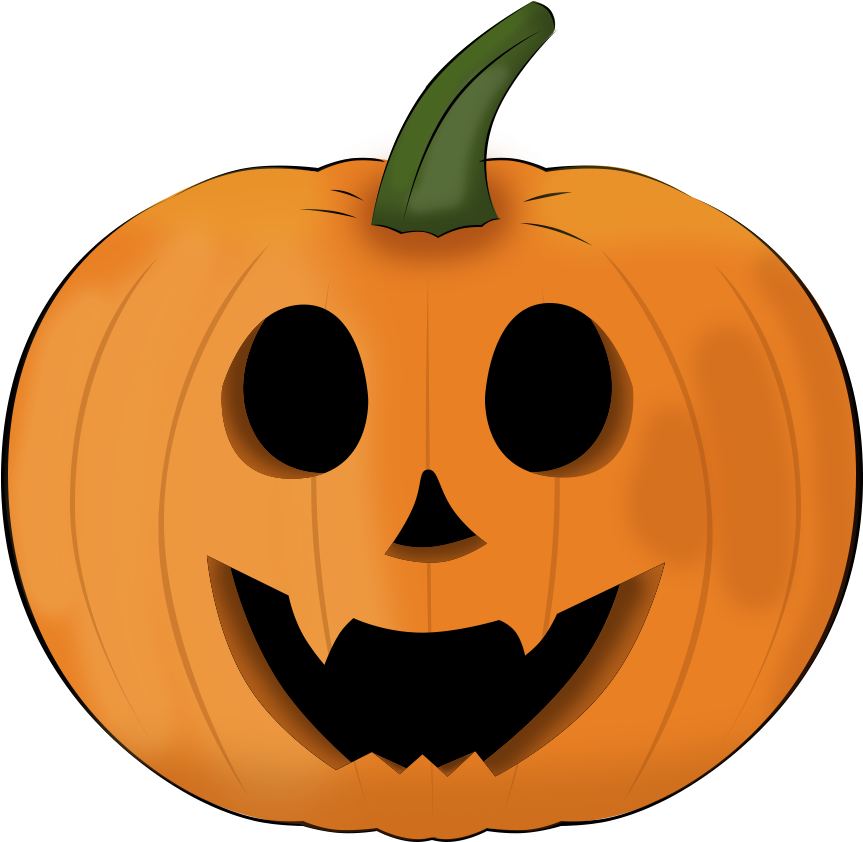 Halloween Jack O Lantern- - Jack-o'-lantern Clipart (863x842), Png Download