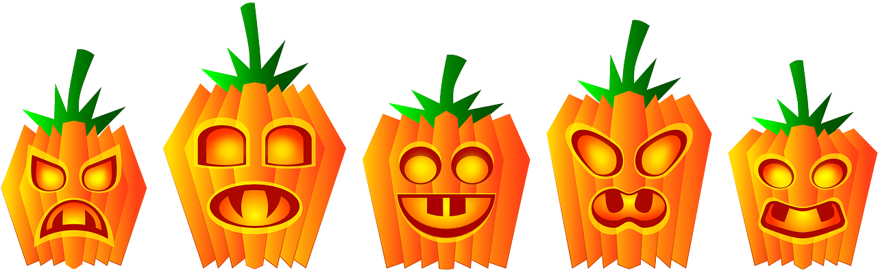 Pumpkins Clipart Transparent - Png Download (1280x640), Png Download