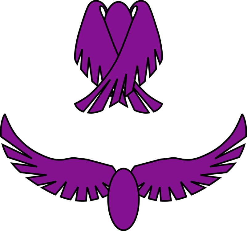 Leaf,purple,violet - Open And Closed Wings Clipart (802x750), Png Download
