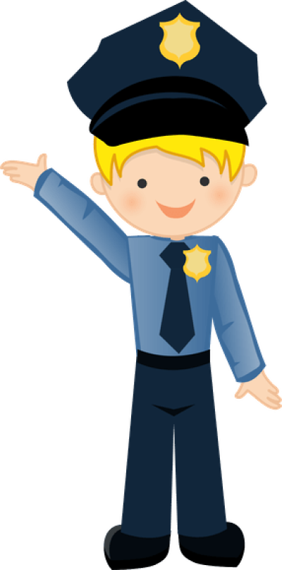 Cute Policeman Clipart - Png Download (400x809), Png Download