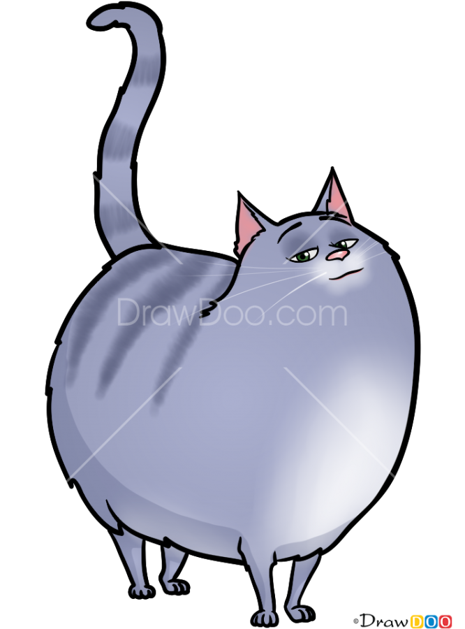How To Draw Chloe, Secret Life Of Pets - Secret Life Of Pets Drawings Clipart (665x936), Png Download