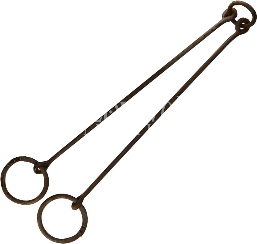 Iron Shackle And Bar Leg Cuffs - السجن القضبان Clipart (850x850), Png Download