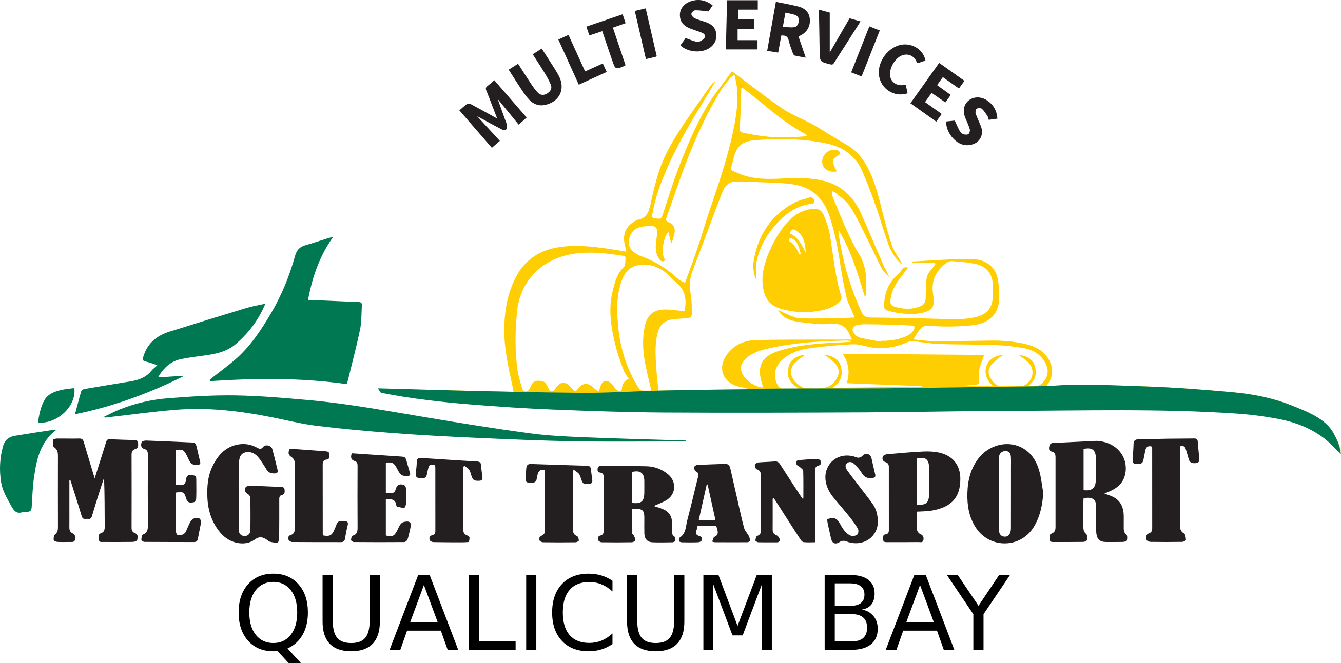 Meglet Transportation And Gravel Delivery Logo - Smk N 2 Sragen Clipart (2613x1293), Png Download