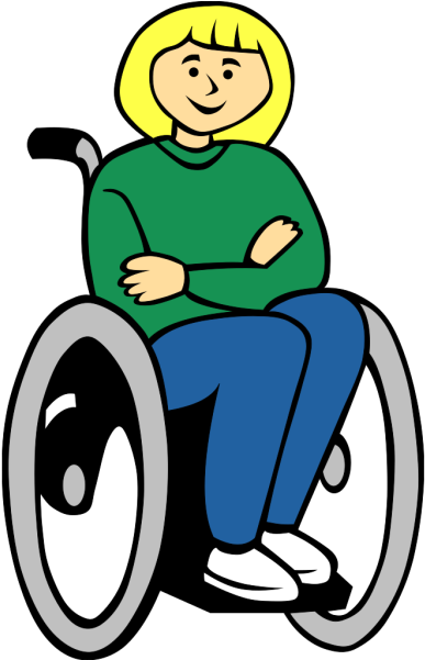 Girl In Wheelchair - Person In Wheelchair Clipart - Png Download (511x800), Png Download