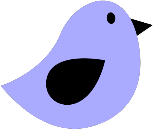Black & Lilac Birdie Png Images Clipart (600x600), Png Download