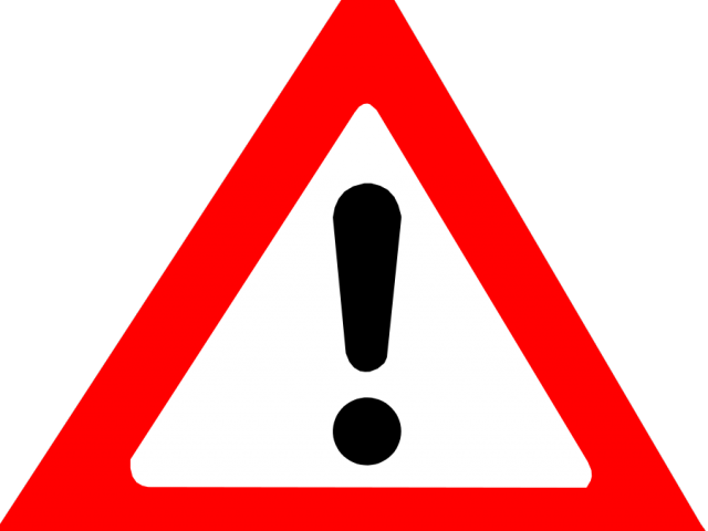 Warning Symbol Clipart (640x480), Png Download
