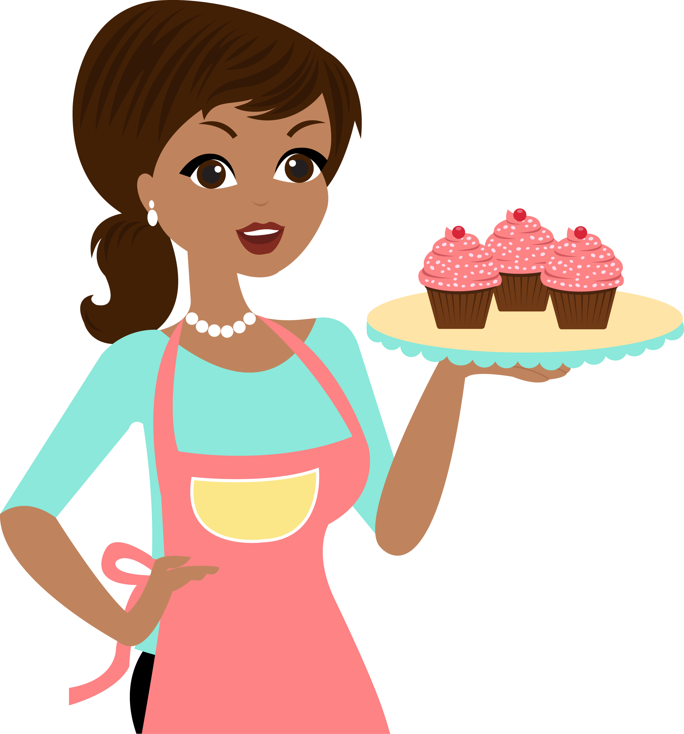 Cozinheira Confeiteira Desenho Png Clipart (2206x2369), Png Download