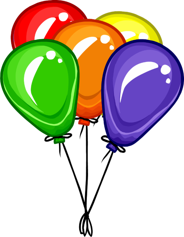 Balloons Clipart Png Transparent Png (623x800), Png Download