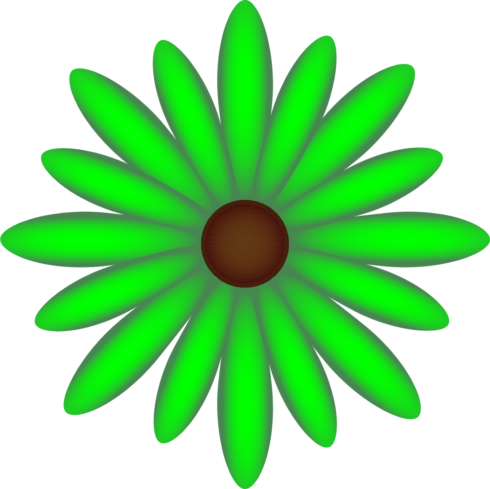 Transparent Background Simple Flower Clipart - Png Download (1600x1599), Png Download