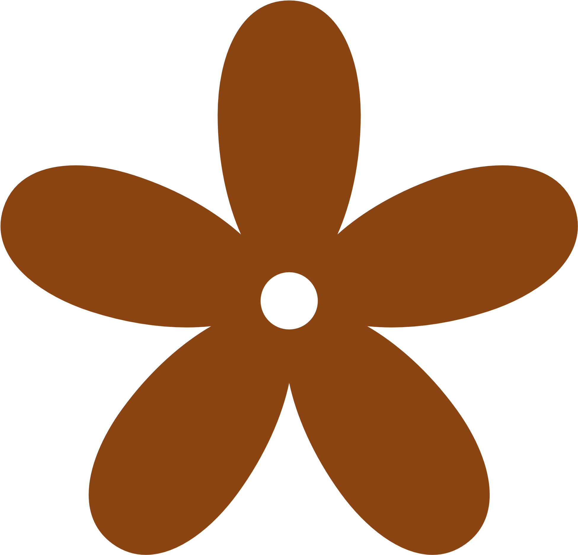 Download Brown Clipart Brown Object Brown Flower Clipart Png