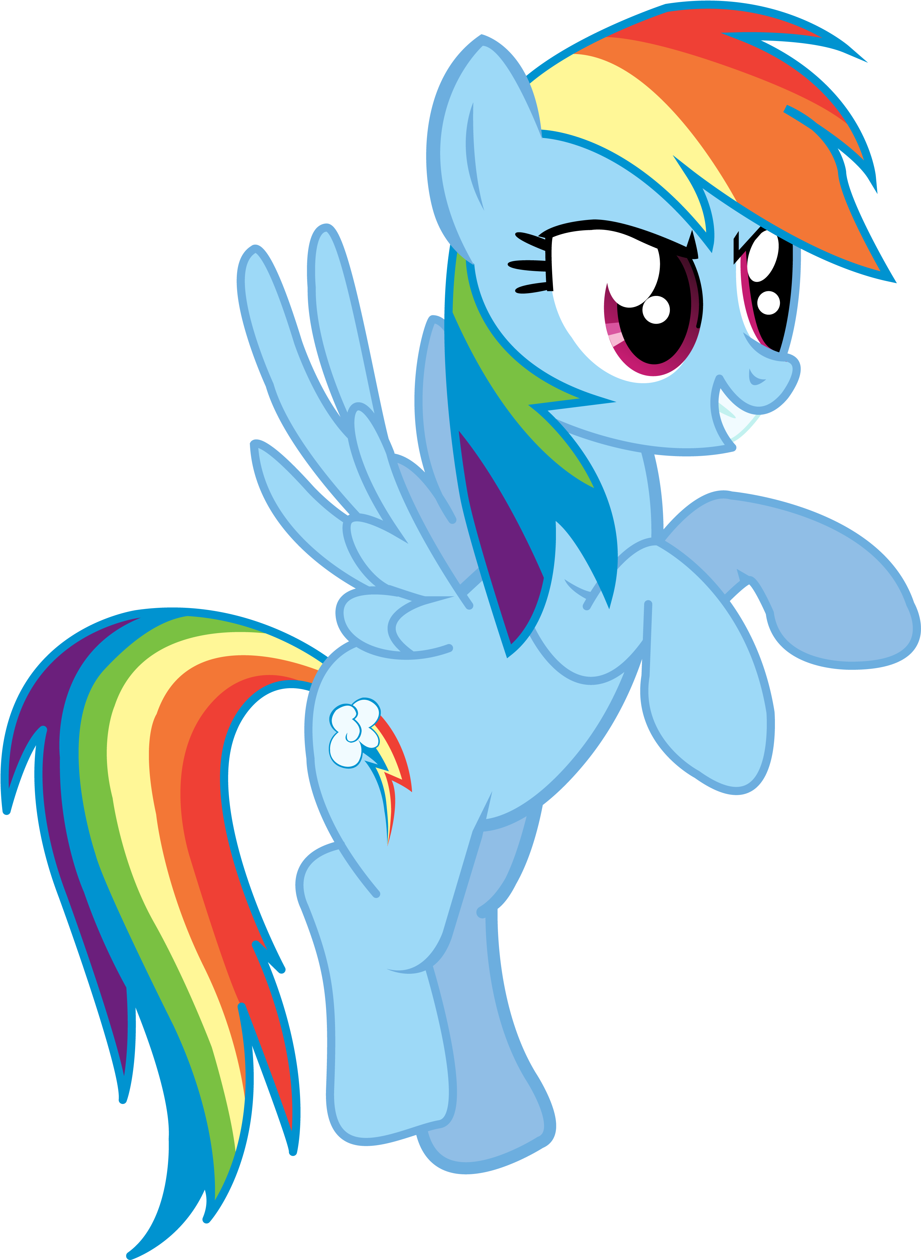 Rainbow Dash Thinks She"s Really Overdoing It - Colour Is Rainbow Dash Clipart (3100x4099), Png Download