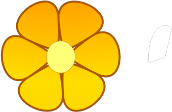 Orange Flower Svg Clip Arts - Floral Design - Png Download (1024x1024), Png Download