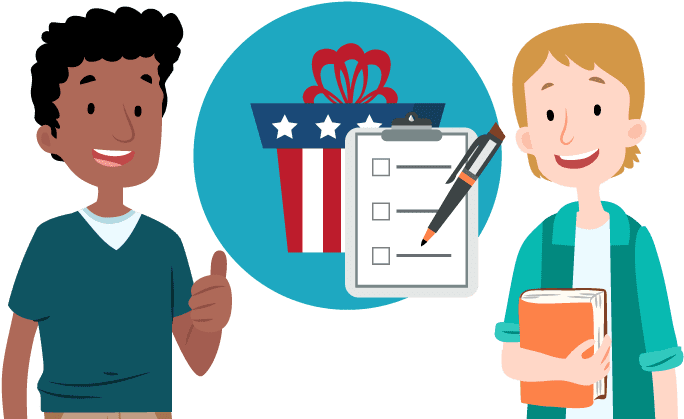 What Are The Steps To Become Us Citizen Clipart (750x422), Png Download