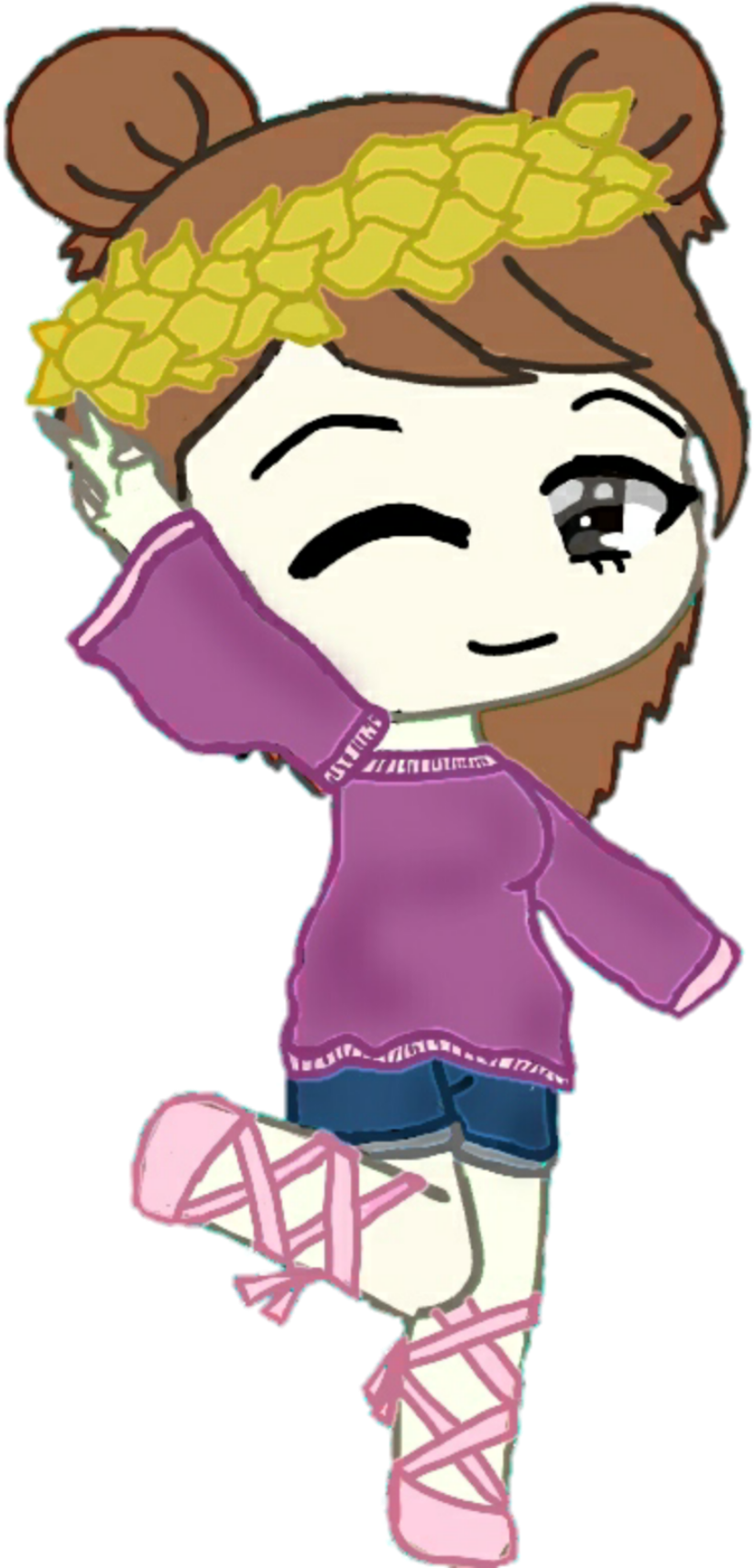 #gachaemmy #gachalife #goldencrown #from Scratch #meteor - Cartoon Clipart (936x1773), Png Download