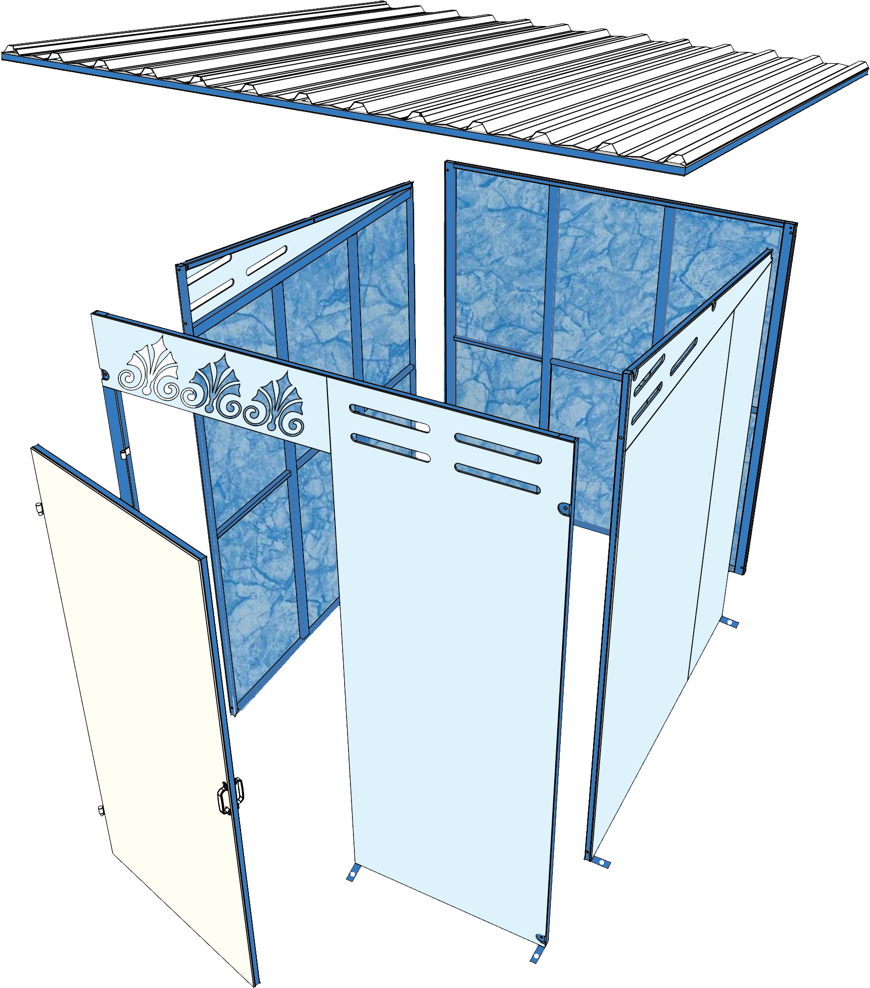Final Shelter Drawing - Table Clipart (2013x2012), Png Download