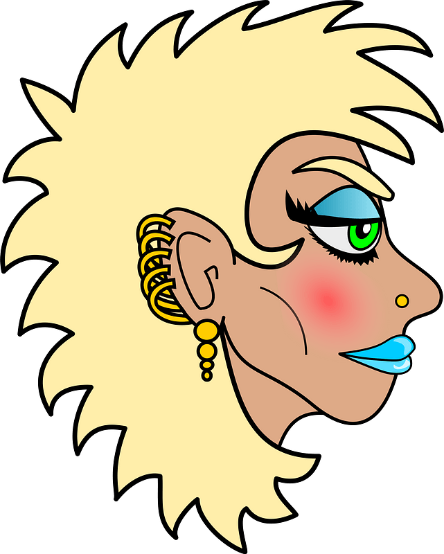 Metal Girl 2 Clipart - Cartoon - Png Download (641x800), Png Download