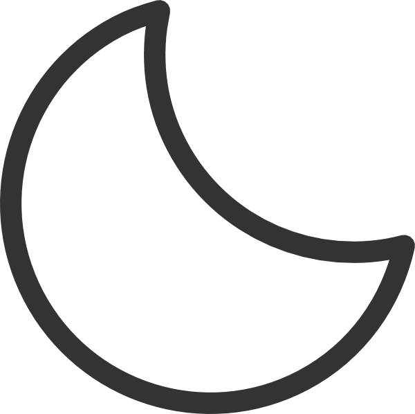 White Clipart Moonblack Free Art Moon Com Clipart - Moon Clipart Black N White - Png Download (600x598), Png Download