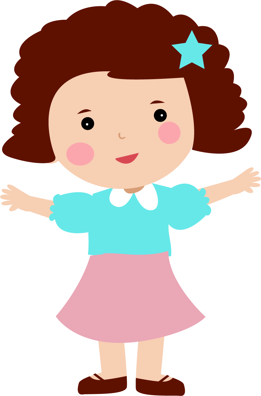 Share This Article - Girl Cartoon Png Clipart Transparent Png (907x1377), Png Download