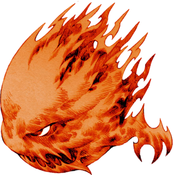 Fire Bomb Final Fantasy Clipart (597x600), Png Download