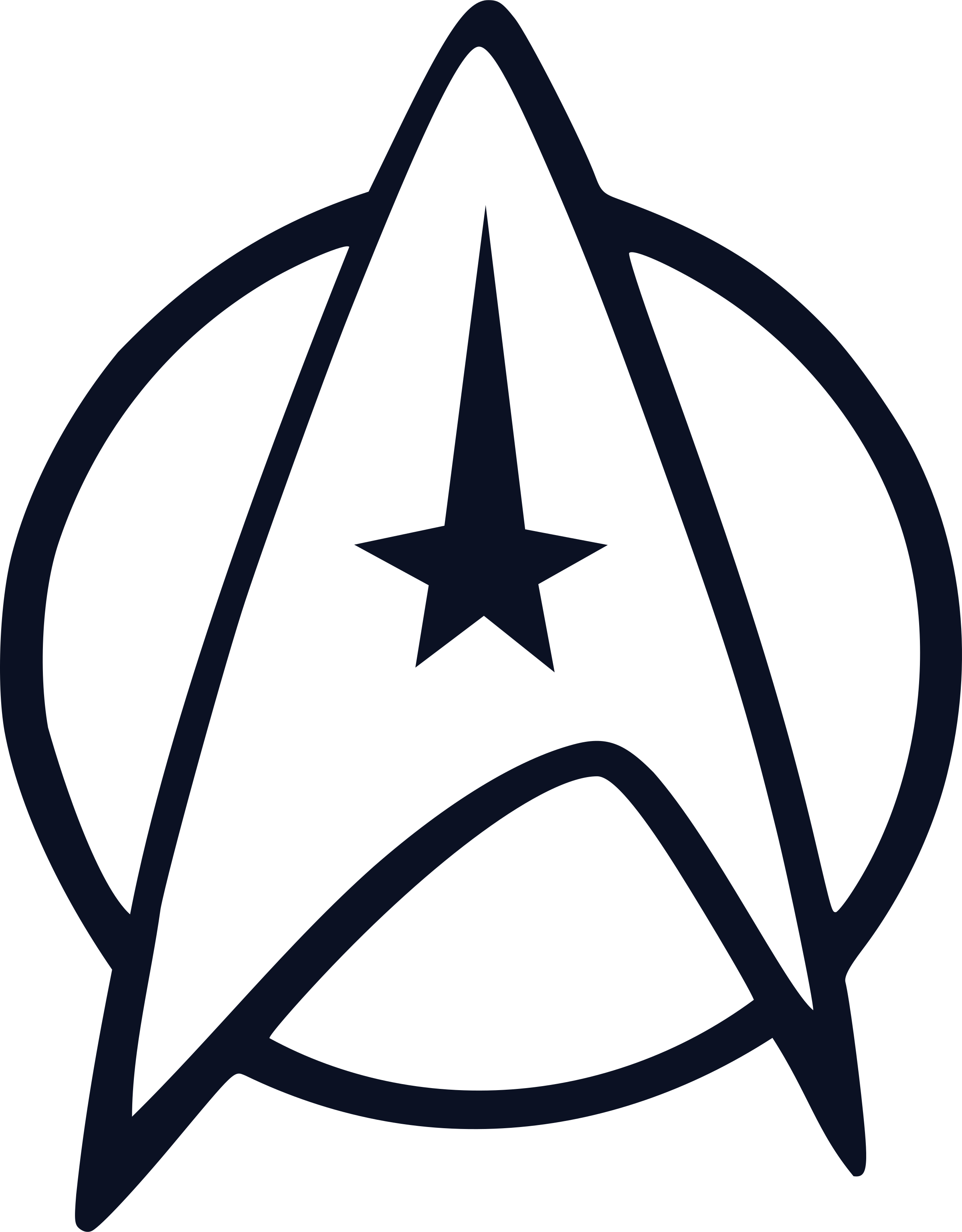 Starfleet Logo Png Transparent & Svg Vector - Star Trek Logo Transparent Clipart (2400x3074), Png Download