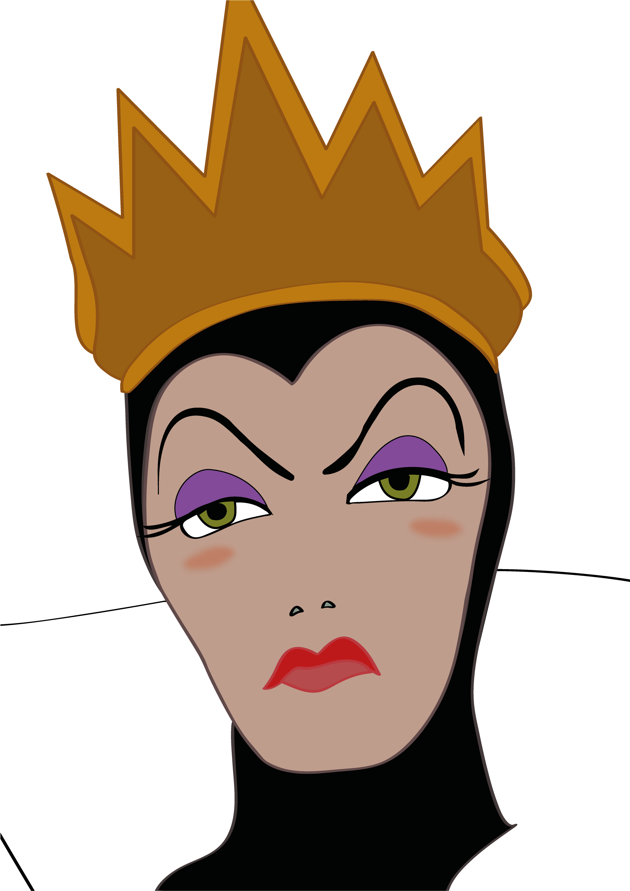 Evil Queen Maleficent Stepmother Queen Of Hearts - Maleficent Cartoon Clipart (3425x4434), Png Download
