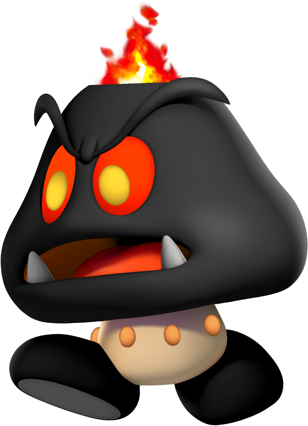 Choomba M&lbis 3d - Bowser's Inside Story Goomba Clipart (991x1368), Png Download