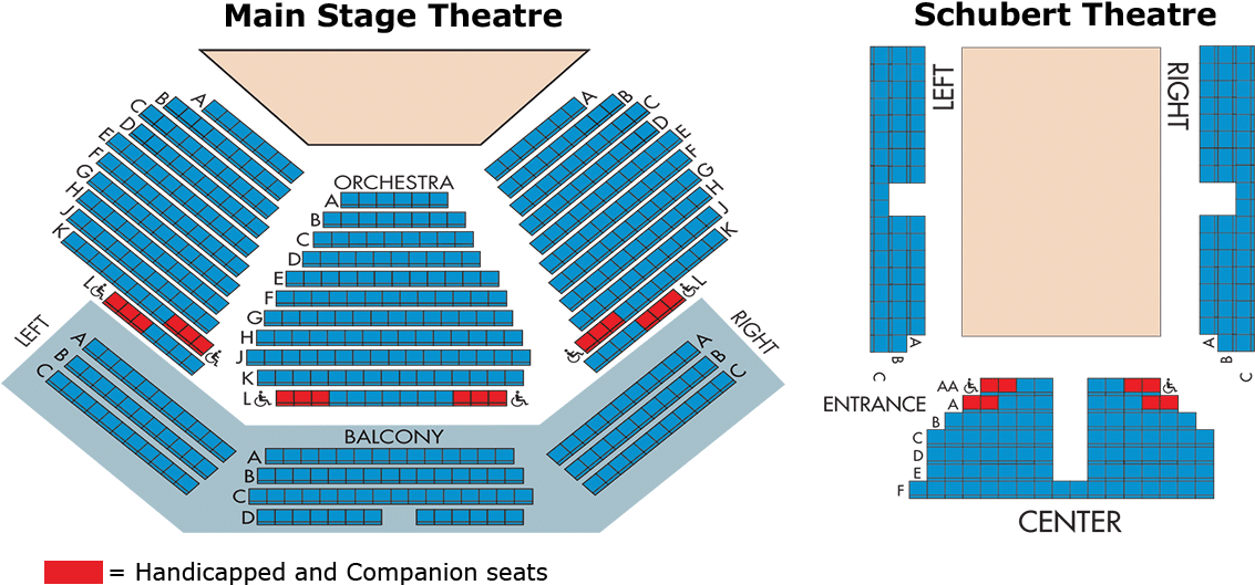 Labuda Center Seating Charts - Labuda Center For Performing Arts Clipart (1133x529), Png Download