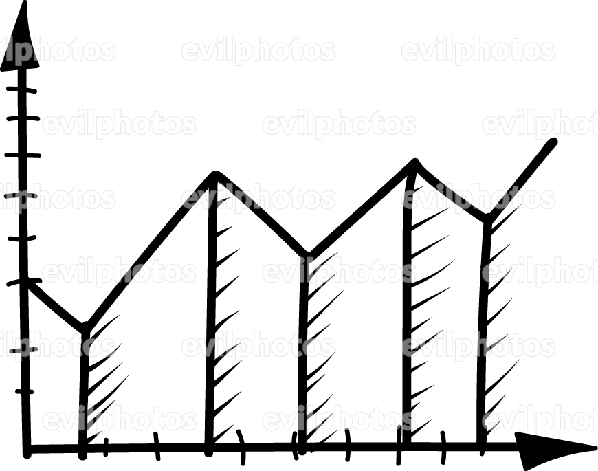 Chart Drawing Vector And Stock Photo - Chart Png Drawing Clipart (870x685), Png Download