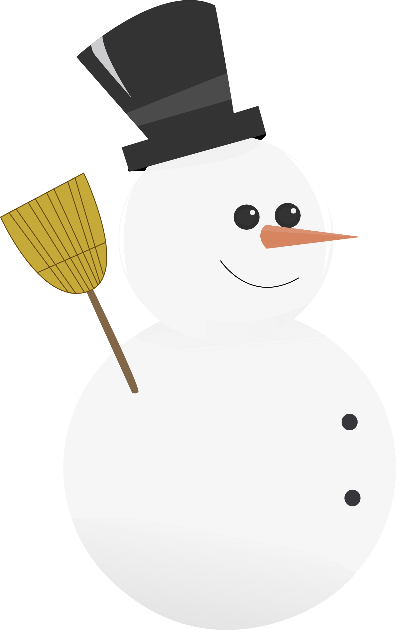Cute Snowman Clipart - Snowman - Png Download (1267x2013), Png Download