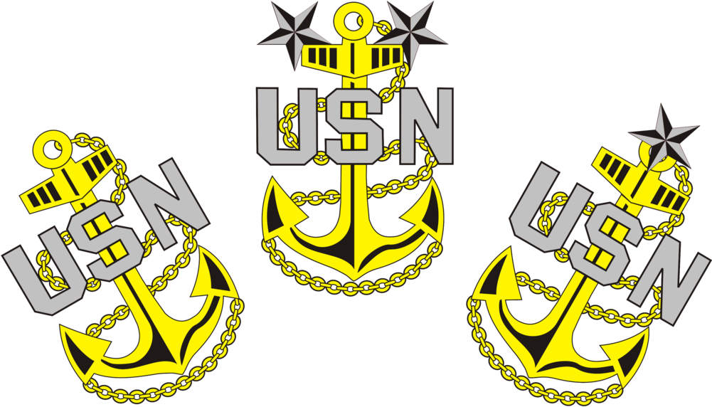 Navy Chief Anchors Clipart 1 - Us Navy Chief Anchors - Png Download (1000x579), Png Download