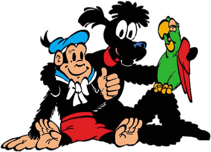 Choco, Pekkie And Flip - Cartoon Clipart (763x645), Png Download