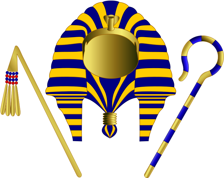 Nemes Google Search Things - Ancient Egyptian Pharaoh Sceptre Clipart (741x600), Png Download