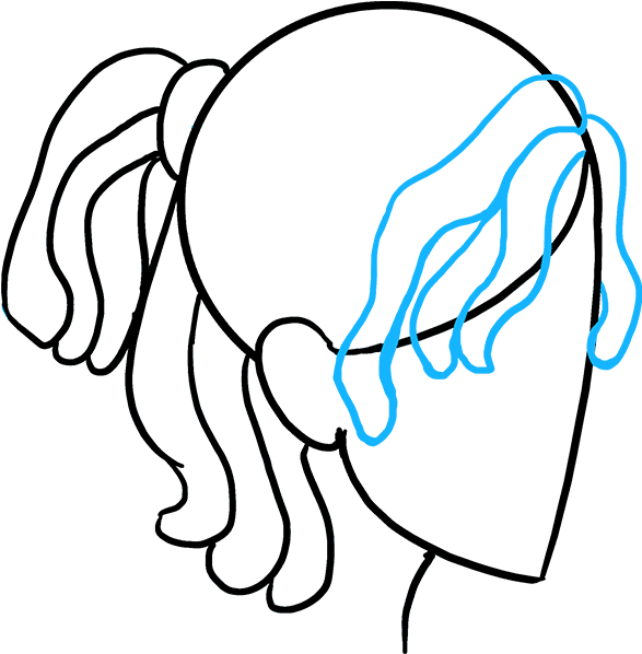 How To Draw Really Easy Drawing Tutorial - Dreads Easy To Draw Clipart (680x678), Png Download