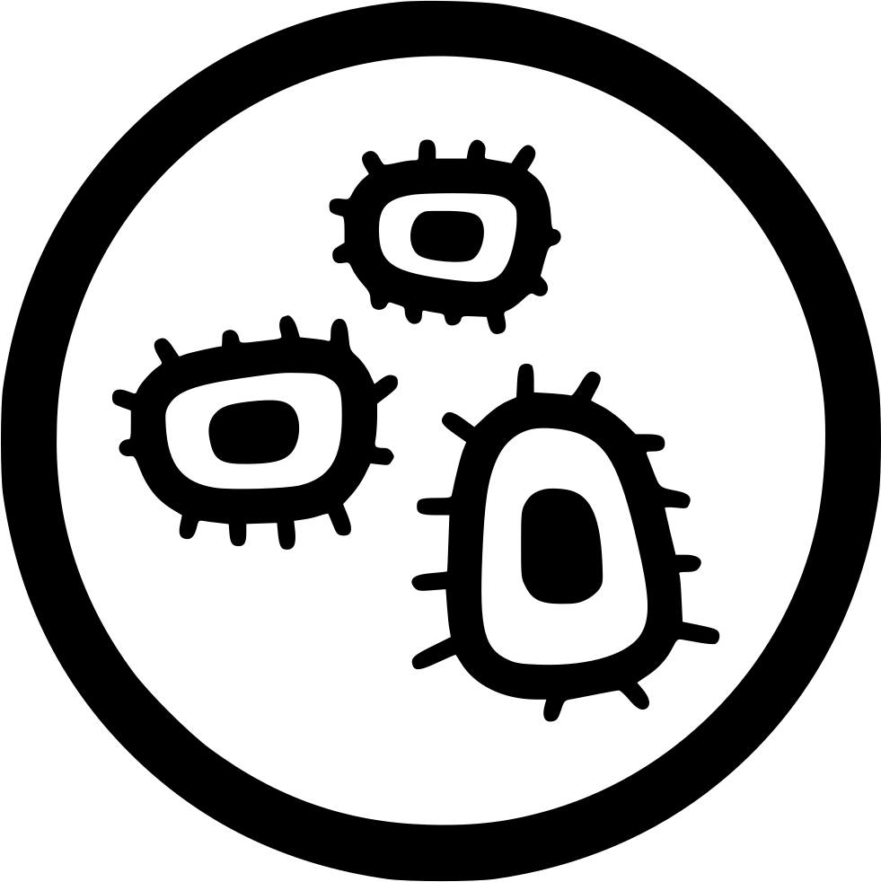 Virus Transparent Microscopic - Microscope Cell Icon Png Clipart (981x982), Png Download