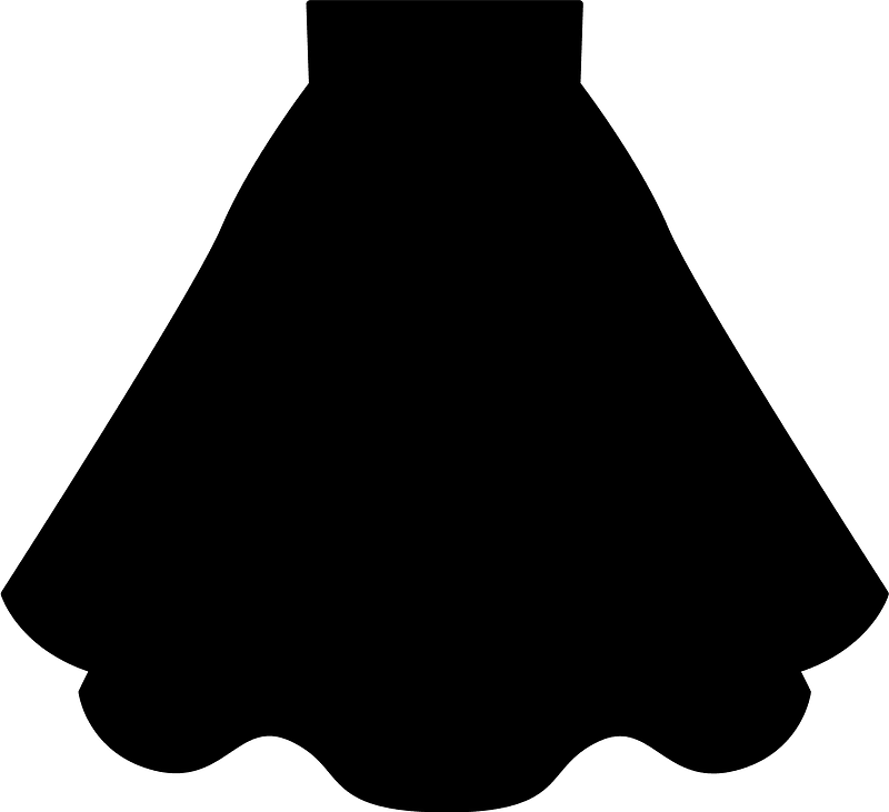 Skirt Dots Pattern Clipart - Png Download (800x731), Png Download