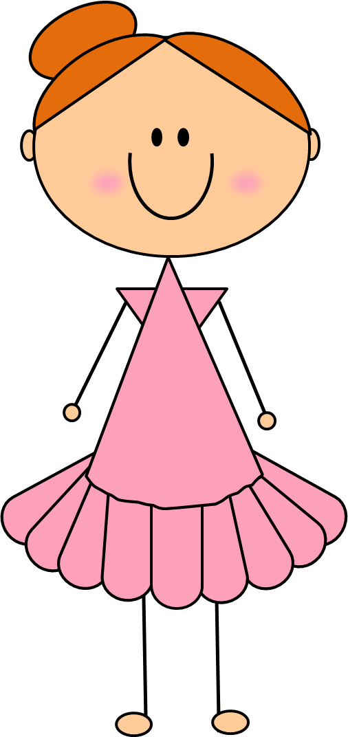 Stick Figure Girl Clipart - Png Download (506x1072), Png Download