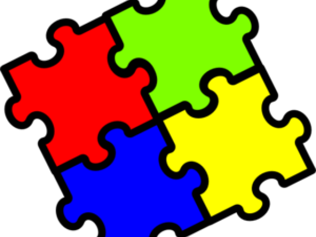 Transparent Autism Puzzle Piece Clipart (640x480), Png Download