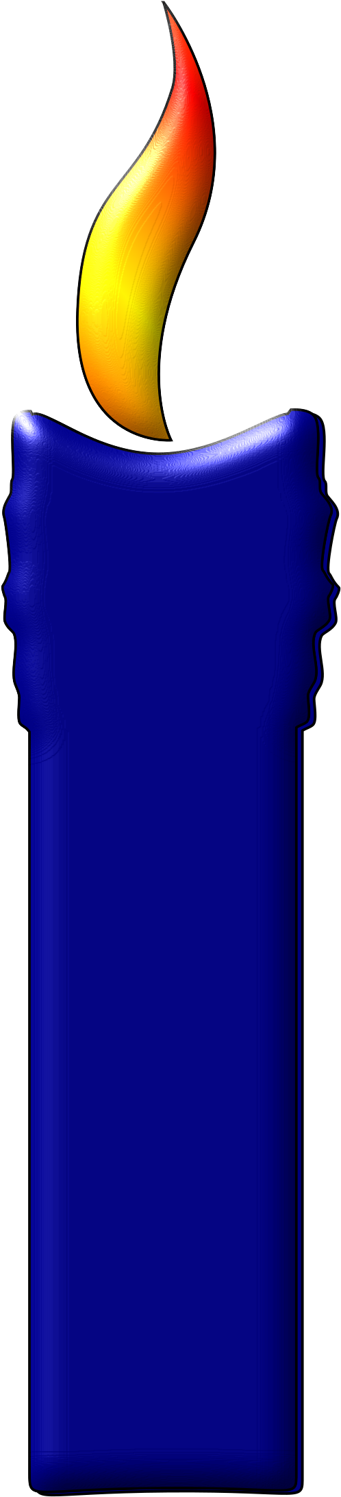 A Blue Color Big - Color Blue Objects Clipart - Png Download (584x2400), Png Download
