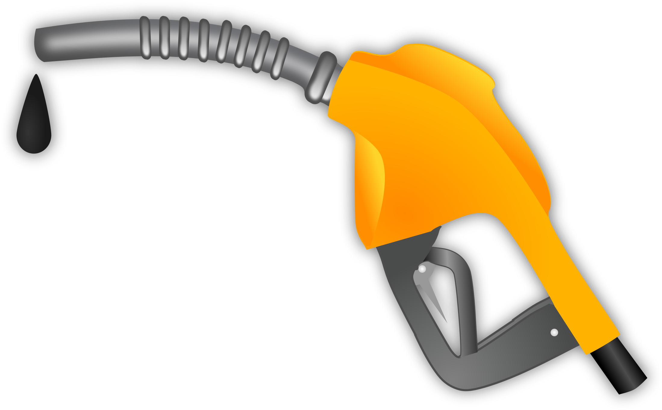 Gas Pump Nozzle Clipart - Gas Pump Handle Clip Art - Png Download (2198x1362), Png Download