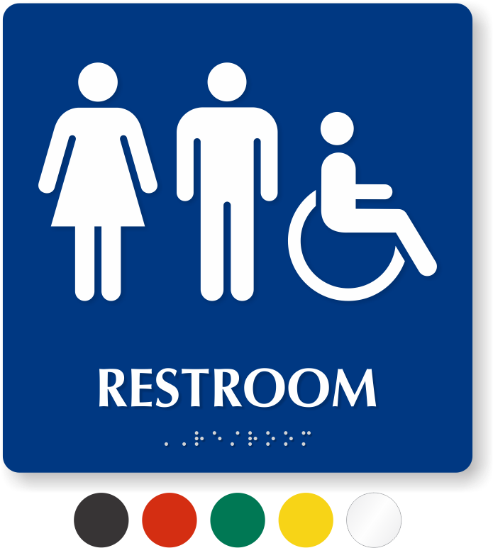 Man And Women Bathroom Sign Clipart Best - Kids Restroom Sign Board - Png Download (695x773), Png Download
