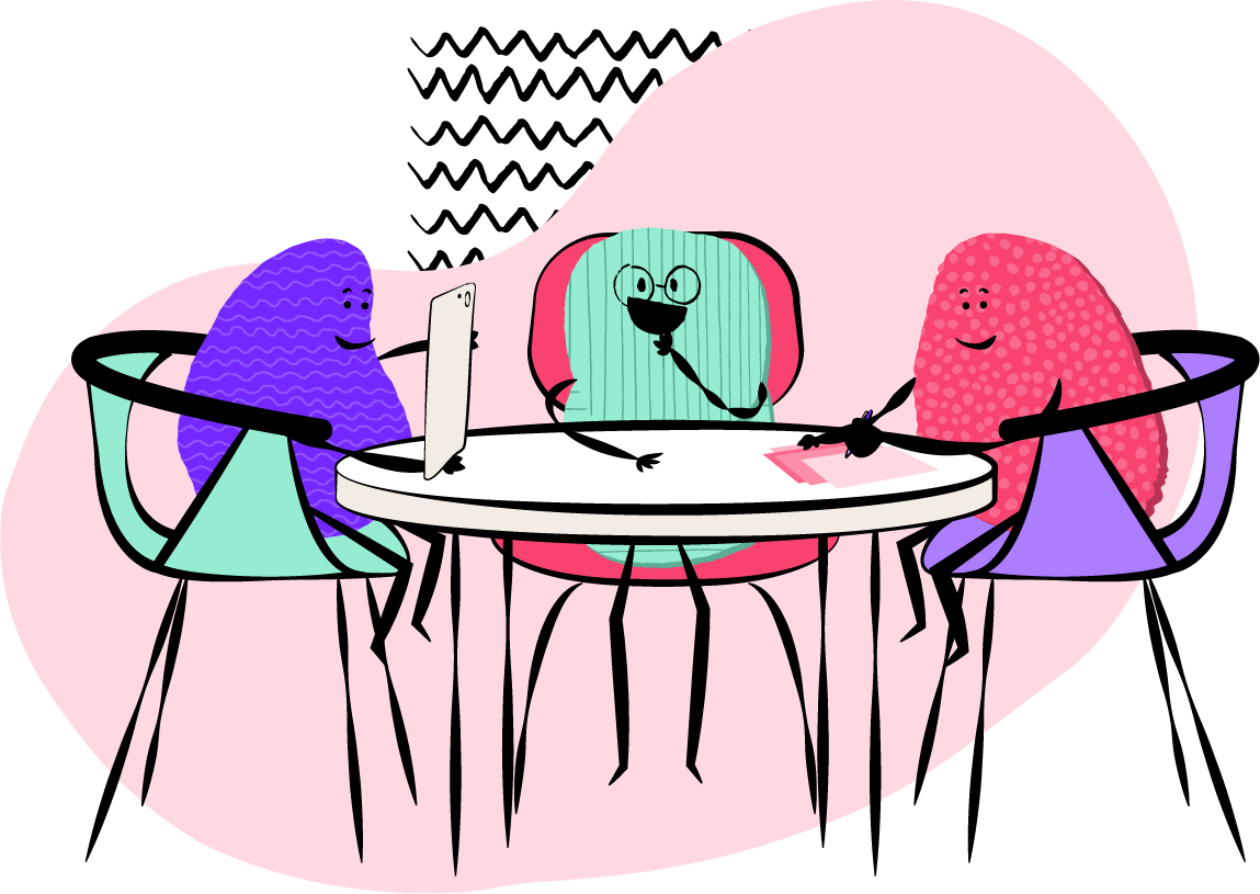 Value Collaborating - Cartoon Clipart (1149x815), Png Download