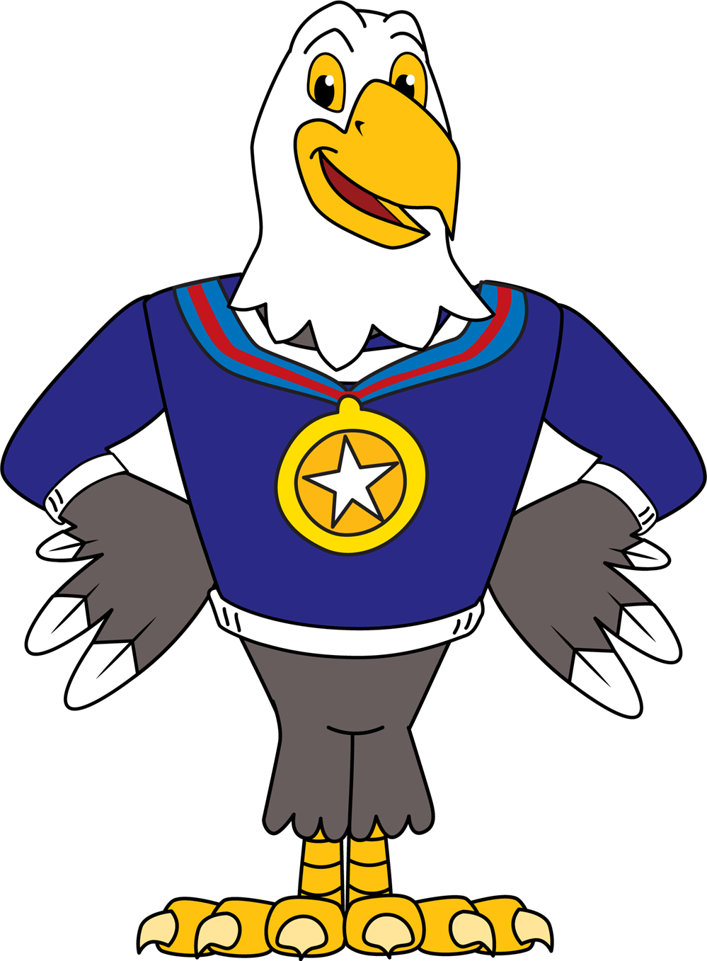 Eagle Clip Art - Cartoon - Png Download (999x1357), Png Download