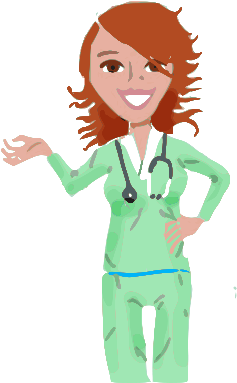 Free Nurse Clipart - Png Download (498x800), Png Download