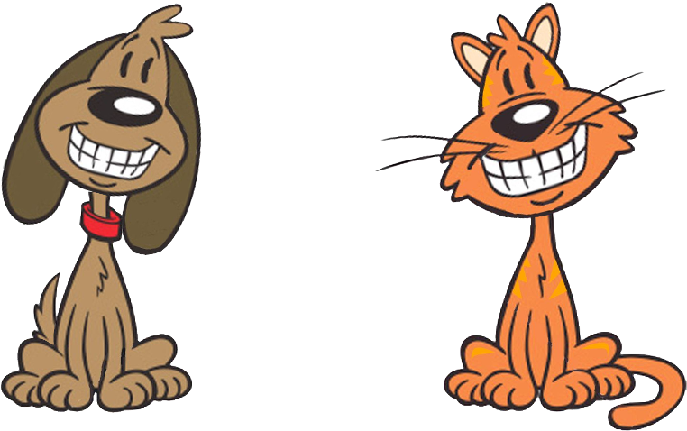 Iphone - Cartoon Cat And Dog Clipart (800x533), Png Download